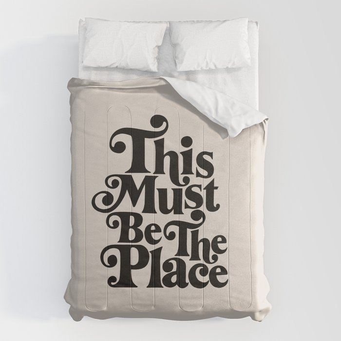 This Must Be The Place - Black & Beige Comforter Gallery Image 6