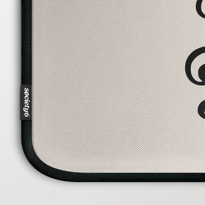 This Must Be The Place - Black & Beige Laptop Sleeve Gallery Image 3