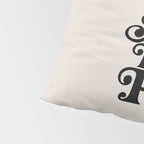 This Must Be The Place - Black & Beige Pillow Sham Gallery Image 4