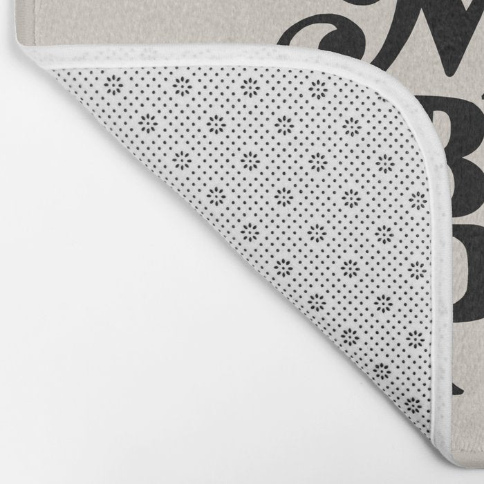 This Must Be The Place - Black & Beige Bath Mat Gallery Image 2