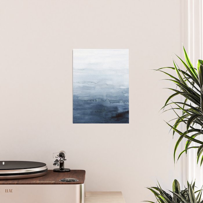 Indigo Abstract Painting | No. 4 Poster Gallery Image 2