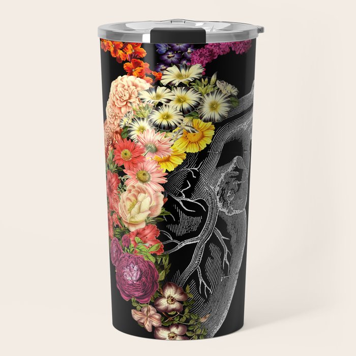 Flower Heart Spring Travel Mug Gallery Image 1