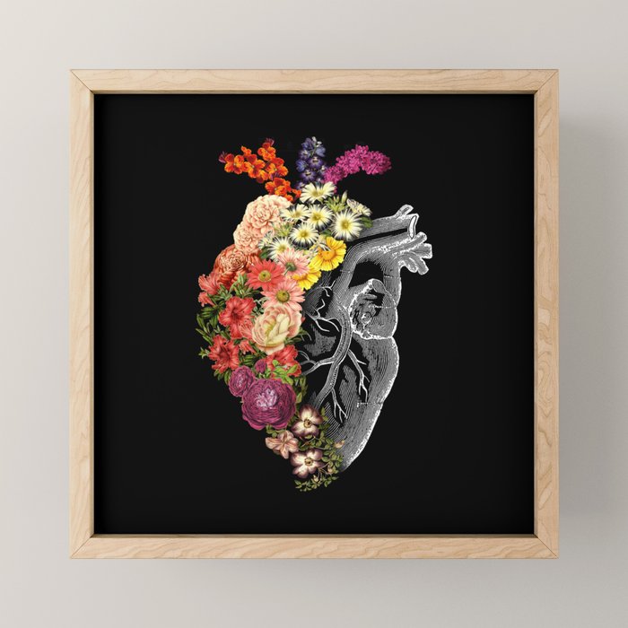 Flower Heart Spring Mini Art Print Gallery Image 1
