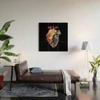 Flower Heart Spring Wood Wall Art Gallery Image 2