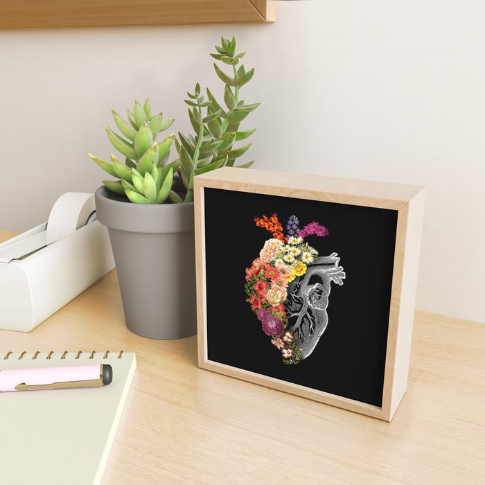 Flower Heart Spring Mini Art Print Gallery Image 2