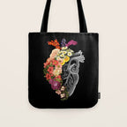 Flower Heart Spring Tote Bag Gallery Image 1