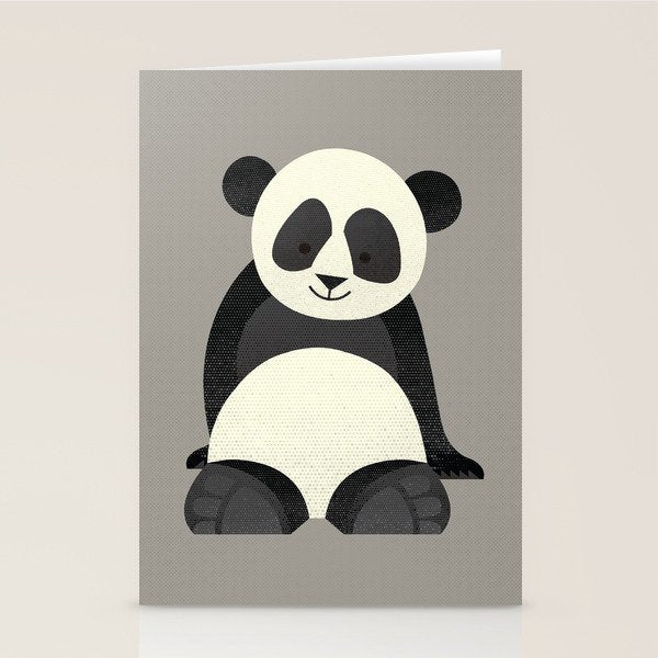 Whimsy Giant Panda Stationery Card Gallery Image 2
