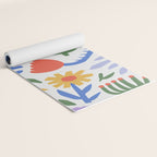 Colorful abstract flower art pattern Yoga Mat Gallery Image 2