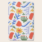 Colorful abstract flower art pattern Cutting Board Gallery Image 1
