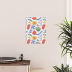 Colorful abstract flower art pattern Poster Gallery Image 2