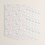 Soft meadow blooms - baby pink, rosy blush and warm beige floral pattern Wrapping Paper Gallery Image 3