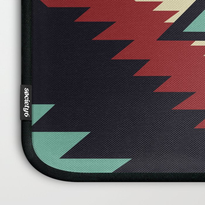 Southwest Santa Fe Geometric Tribal Indian Pattern Laptop Sleeve Gallery Image 3