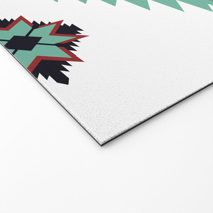 Southwest Santa Fe Geometric Tribal Indian Pattern Welcome Mat Gallery Image 2