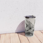 Dinosaur Skeleton Ink Pen Illustration Triceratops Travel Mug Gallery Image 4