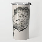 Dinosaur Skeleton Ink Pen Illustration Triceratops Travel Mug Gallery Image 2