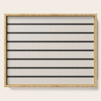 Minimal Triangles - Black & White Serving Tray Gallery Image 1