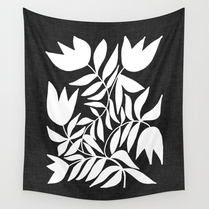 Triple Lip Vining Tulip ii Wall Tapestry Gallery Image 1