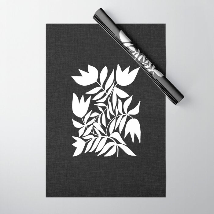 Triple Lip Vining Tulip ii Wrapping Paper Gallery Image 1