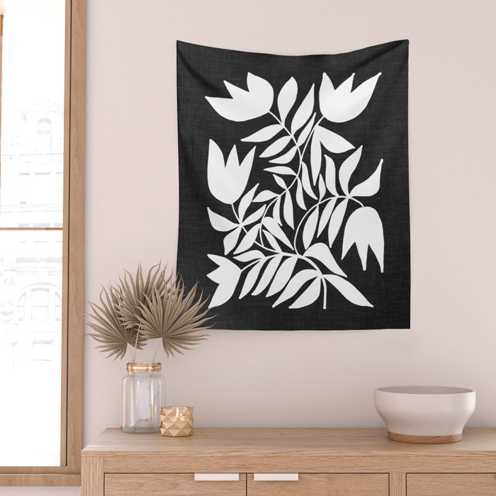 Triple Lip Vining Tulip ii Wall Tapestry Gallery Image 2