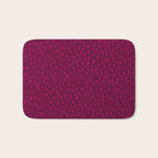Raspberry Paint Drops Bath Mat Gallery Image 1