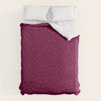 Raspberry Paint Drops Duvet Cover Gallery Image 6