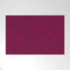 Raspberry Paint Drops Welcome Mat Gallery Image 1