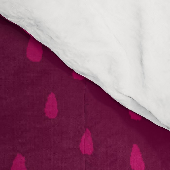Raspberry Paint Drops Comforter Gallery Image 4