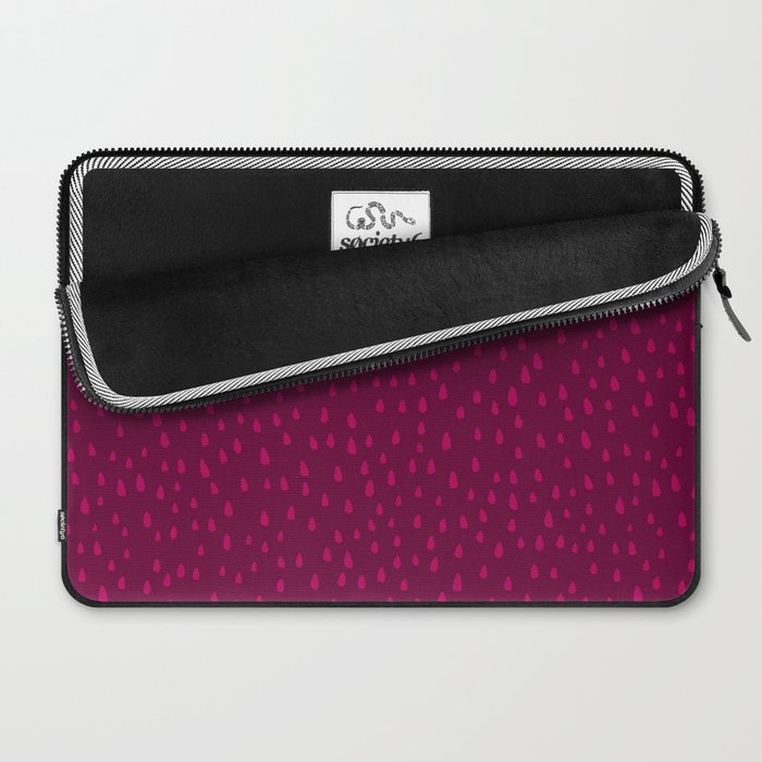 Raspberry Paint Drops Laptop Sleeve Gallery Image 2