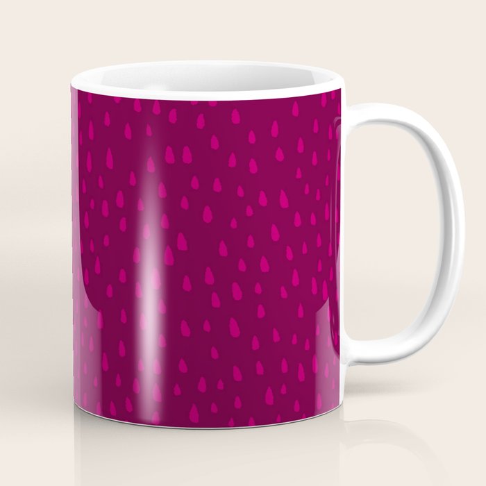 Raspberry Paint Drops Coffee Mug Gallery Image 1