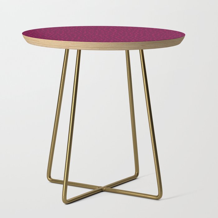 Raspberry Paint Drops Side Table Gallery Image 1