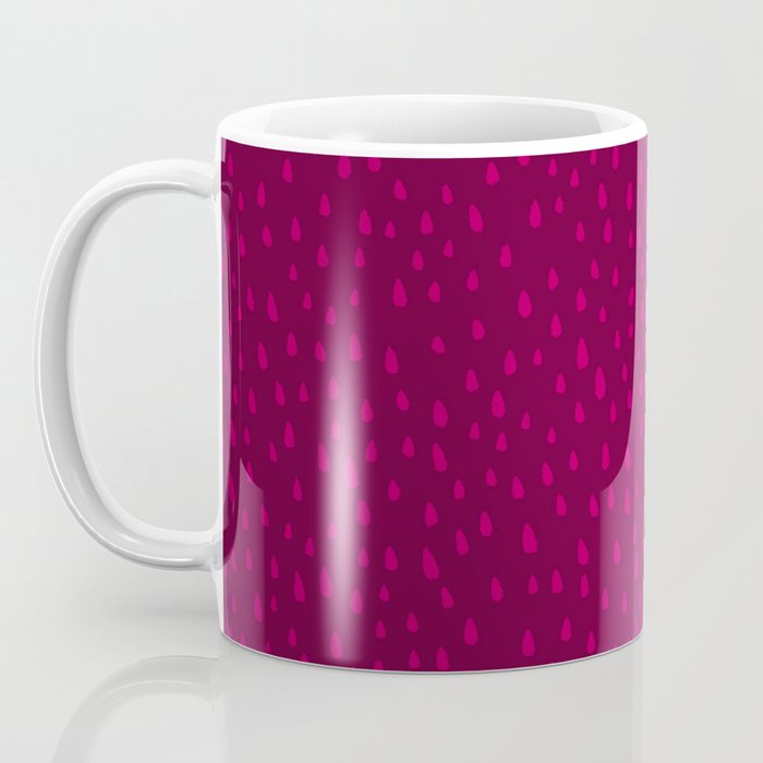 Raspberry Paint Drops Coffee Mug Gallery Image 3