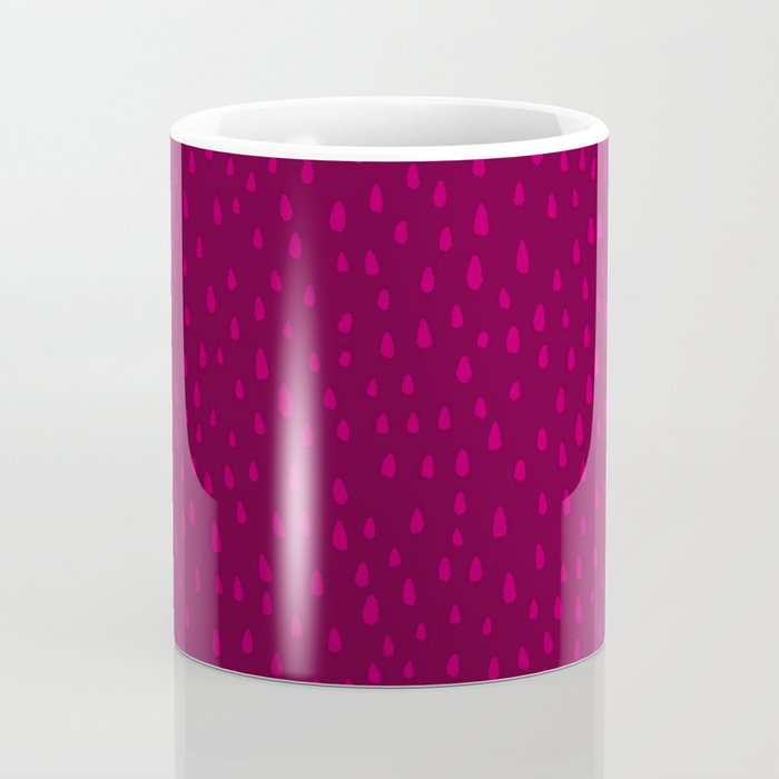 Raspberry Paint Drops Coffee Mug Gallery Image 4