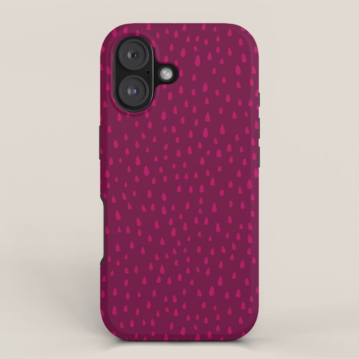 Raspberry Paint Drops iPhone Case Gallery Image 1