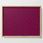 Raspberry Paint Drops Serving Tray Gallery Image 1