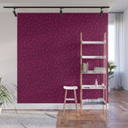 Raspberry Paint Drops Wall Mural Gallery Image 1