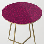 Raspberry Paint Drops Side Table Gallery Image 2
