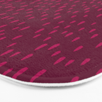 Raspberry Paint Drops Bath Mat Gallery Image 3