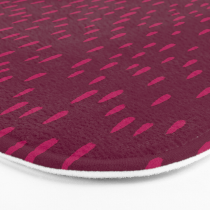 Raspberry Paint Drops Bath Mat Gallery Image 3