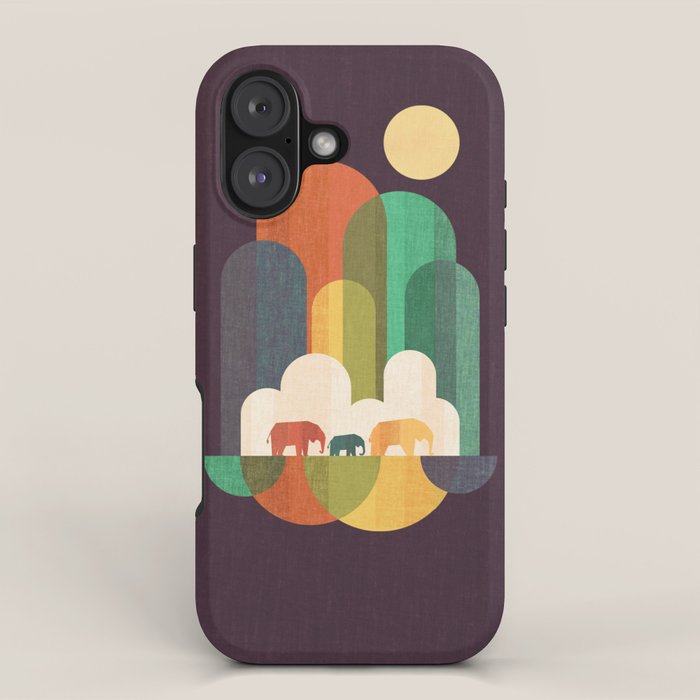 Elephant walk iPhone Case Gallery Image 1
