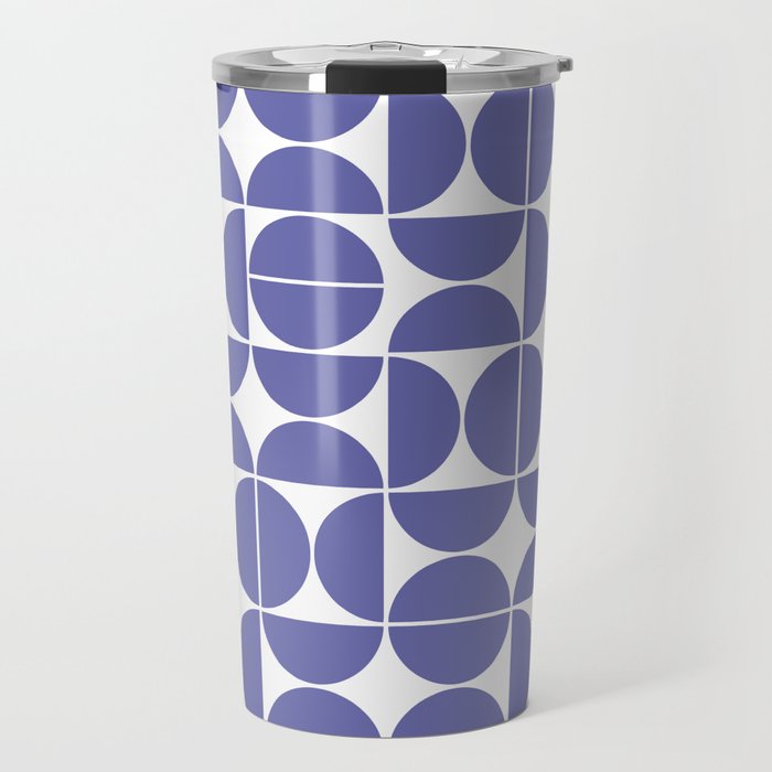 Mid Century Modern Geometric 04 Very Peri Travel Mug Gallery Image 1