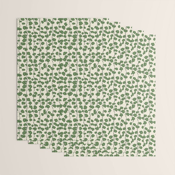 Trailing Vines Botanical Pattern Wrapping Paper Gallery Image 3