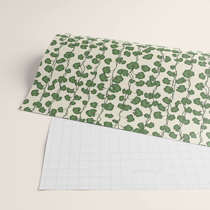 Trailing Vines Botanical Pattern Wrapping Paper Gallery Image 2