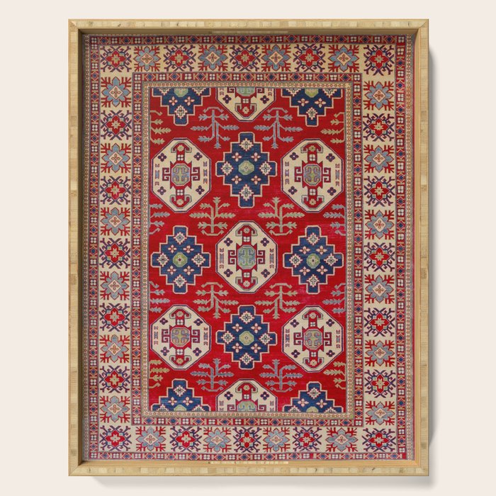 Red Forest Path Serving Tray Gallery Image 1