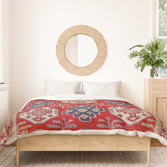 Red Forest Path Duvet Cover Gallery Image 3