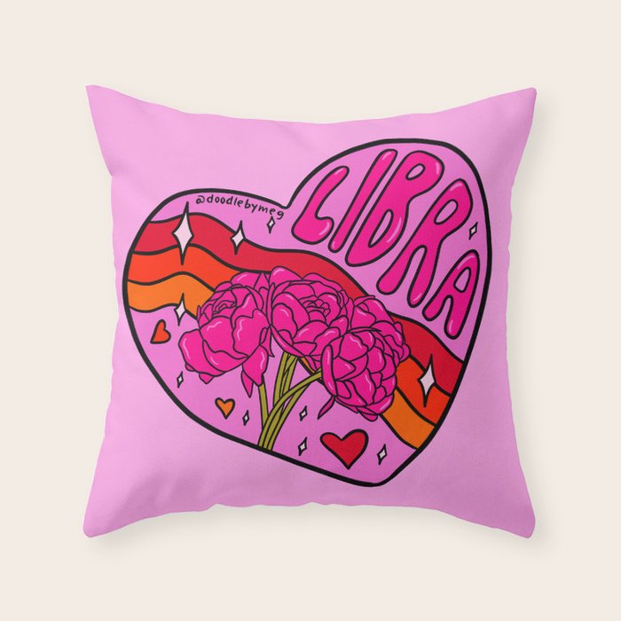 Libra Valentine Throw Pillow Gallery Image 6