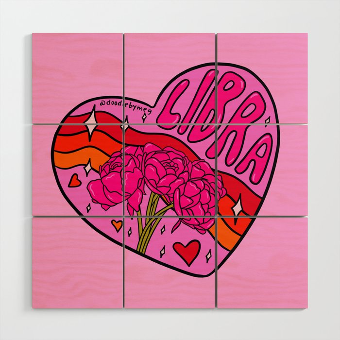 Libra Valentine Wood Wall Art Gallery Image 1