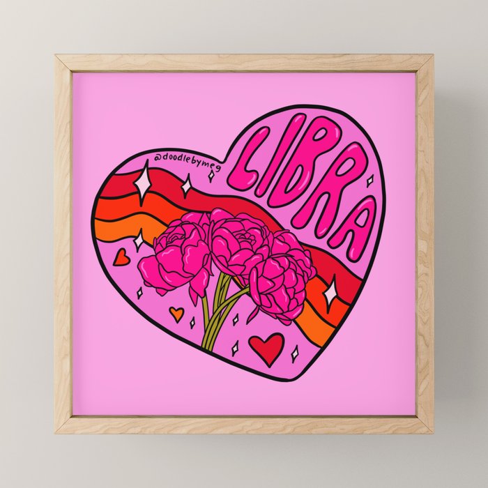 Libra Valentine Mini Art Print Gallery Image 1