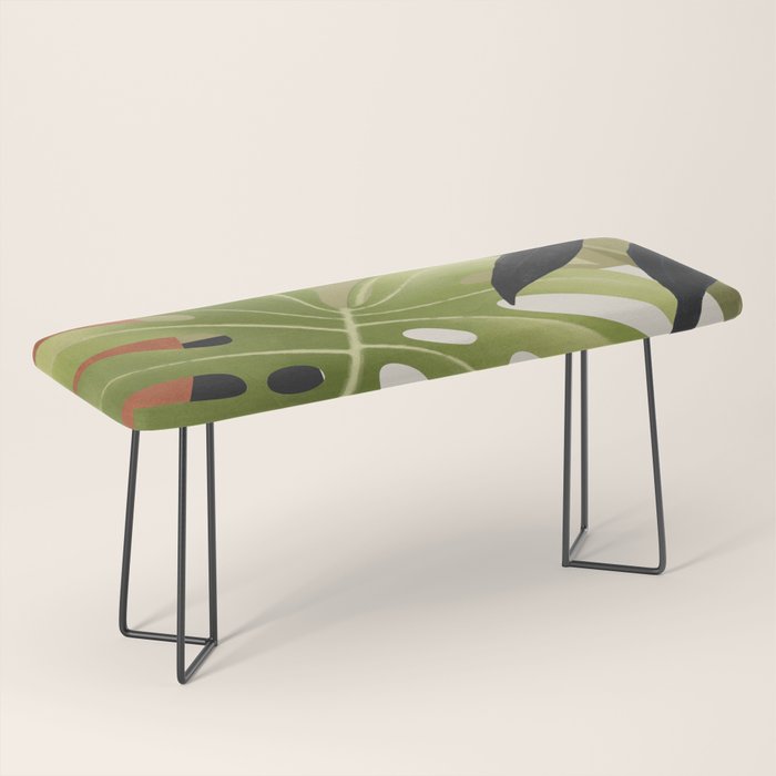 Abstract Art Tropical Leaves 69 Bench Gallery Image 1
