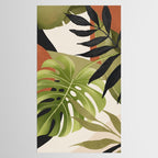 Abstract Art Tropical Leaves 69 Tablecloth Gallery Image 2