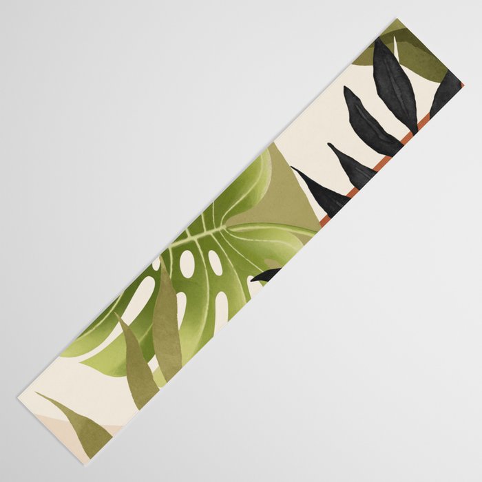 Abstract Art Tropical Leaves 69 Table Runner Gallery Image 3